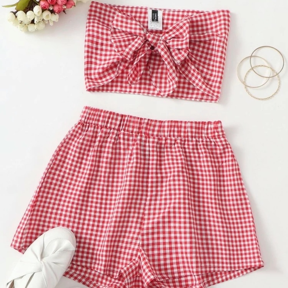 SOLD - Two piece red outfit